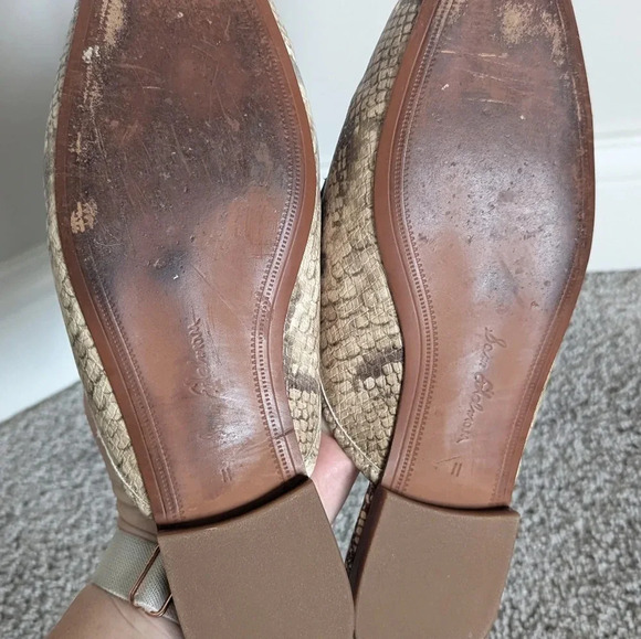 Sam Edelman Evelan Snake Skin Mules with Gold Chain sz 11 - Picture 5 of 5
